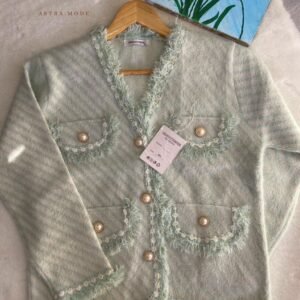 Cardigan old money vert